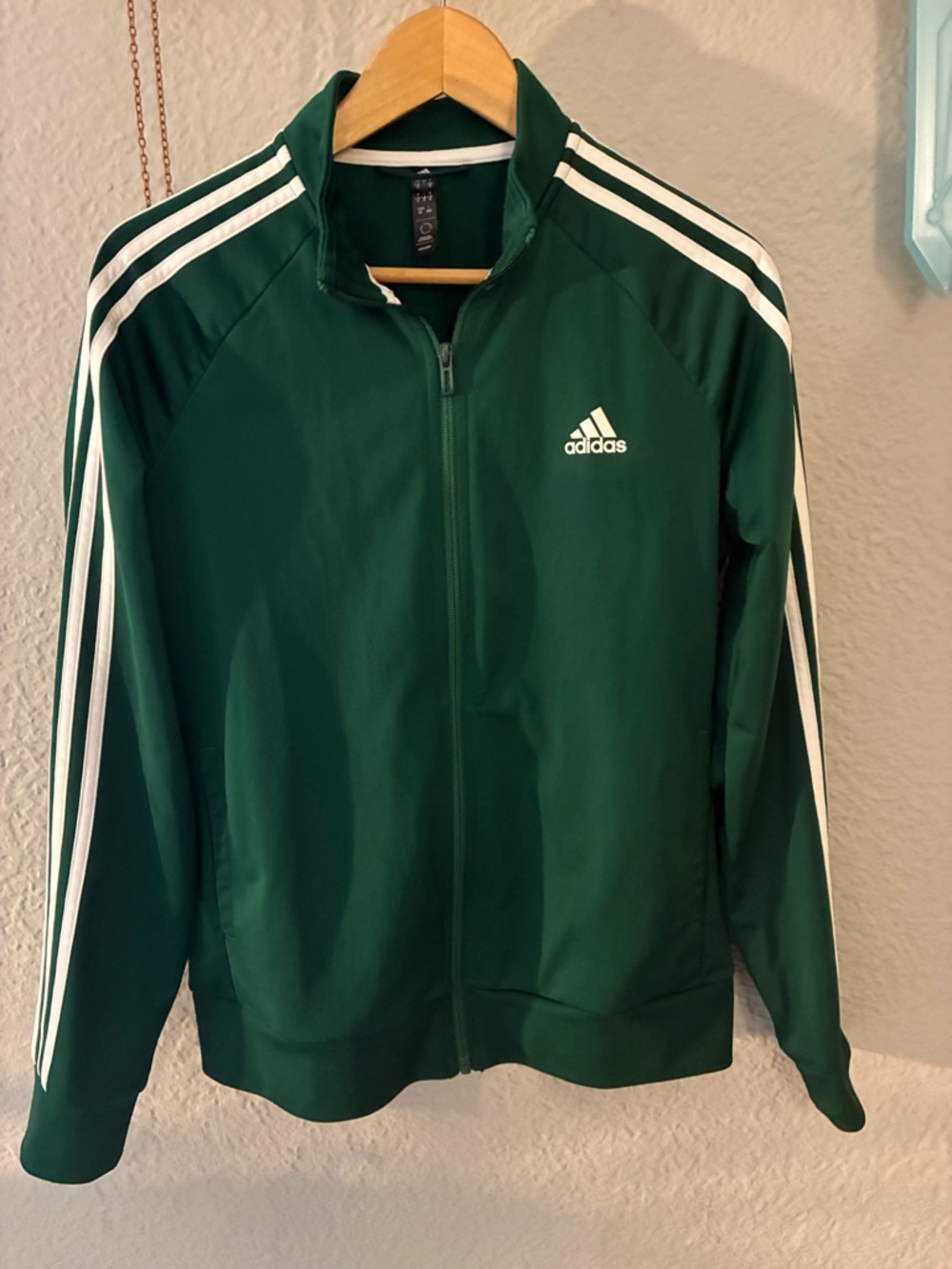 Adidas Emerald Green Tracksuit with White Stripes